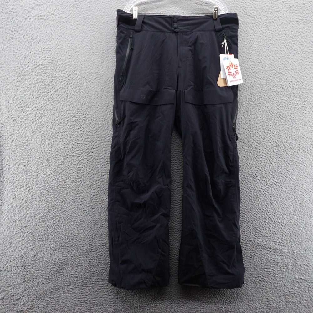 Obermeyer Mens Oberreute Snow Pants Black Large Waterproof RECCO NEW $349